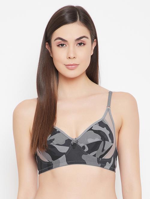 black camouflage regular bra - 17773145 - Very Small Image - 1