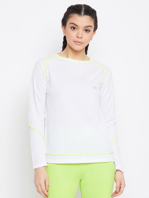 round neck contrast bind tee - 17773221 - Very Small Image - 1