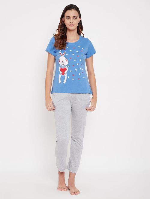 graphic nightwear pajama set - 17773278 - Very Small Image - 1