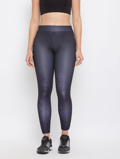mid rise printed track pant - 17773374 - Very Small Image - 1