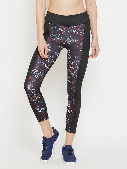 high rise printed track pant - 17773379 - Very Small Image - 1