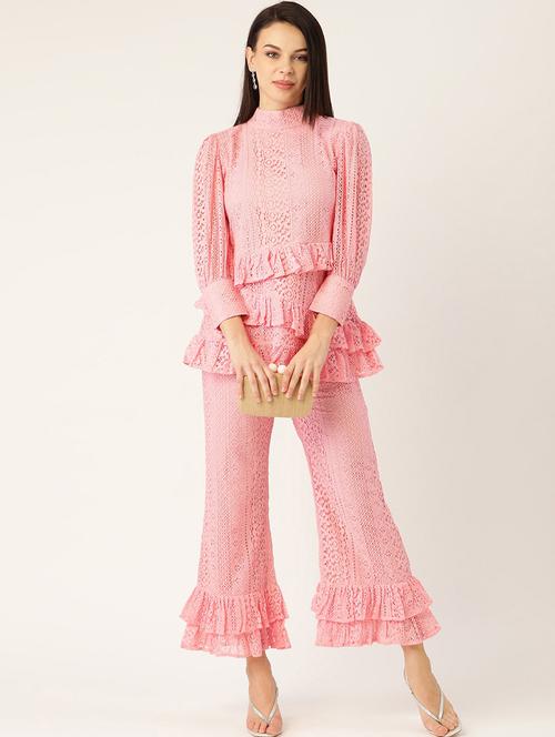 self design top with palazzo set - 17773481 - Very Small Image - 1