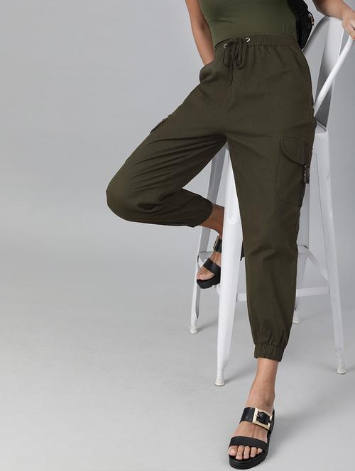 drawstring waist cargo trouser - 17773510 - Very Small Image - 1