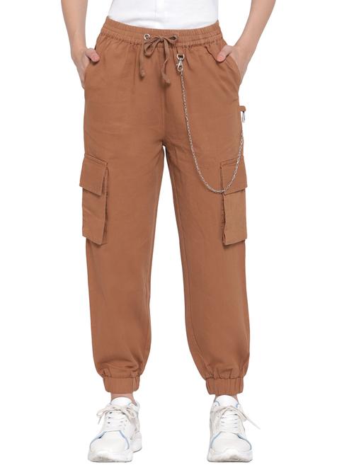drawstring waist cargo trouser - 17773511 - Very Small Image - 1