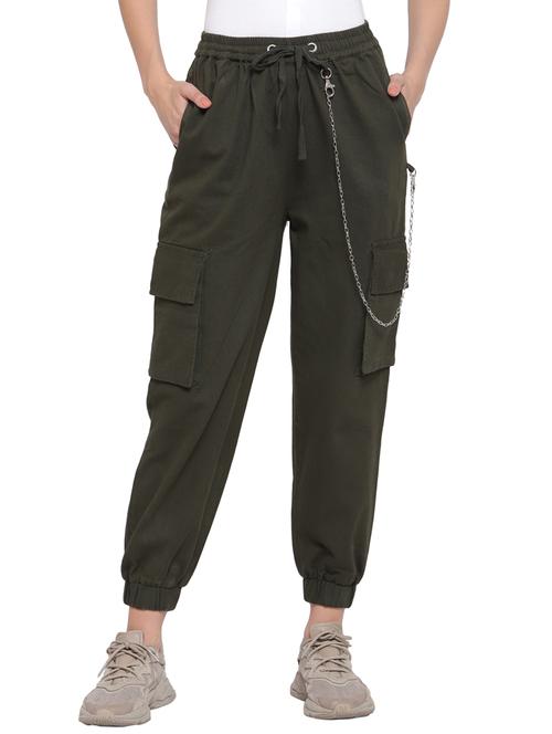 drawstring waist cargo trouser - 17773514 - Very Small Image - 1