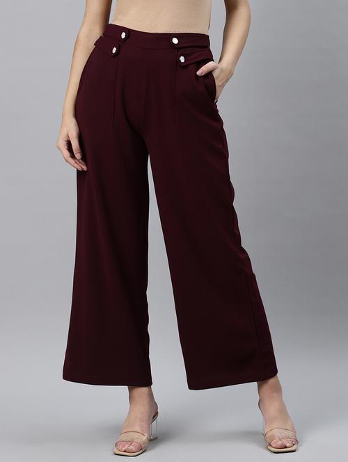 high rise wide leg trouser - 17773533 - Very Small Image - 1