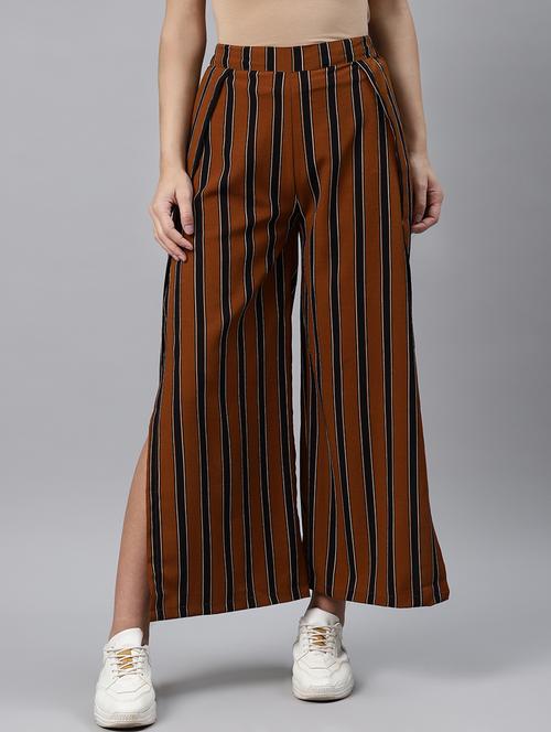 high rise striped palazzo - 17773549 - Very Small Image - 1