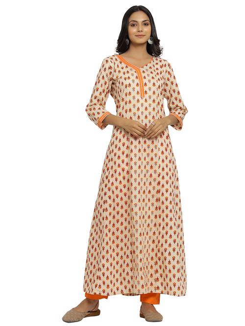 floral kurta pant set - 17774102 - Very Small Image - 1