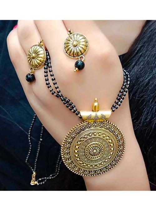 ethnic necklace earring set - 17774141 - Very Small Image - 1