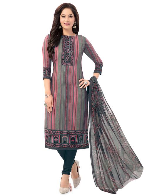 printed unstitched suit - 17775387 - Very Small Image - 1