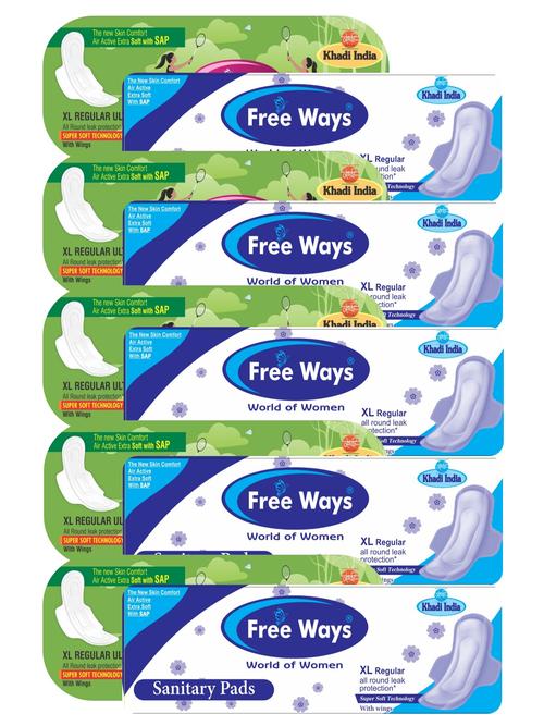 free ways sanitary pads, pack of - 17775619 - Very Small Image - 1