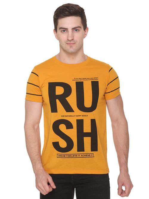 yellow printed t-shirt - 17775704 - Very Small Image - 1