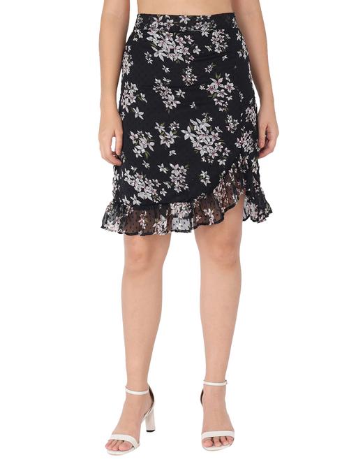 high rise floral flared skirt - 17776326 - Very Small Image - 1