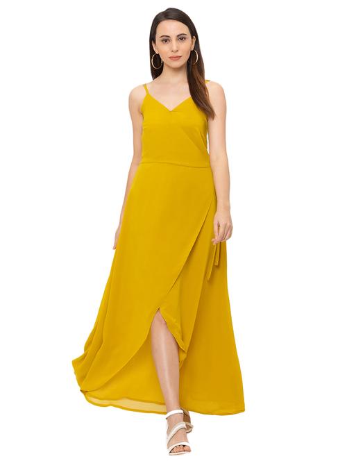 cami neck solid wrap maxi dress - 17776381 - Very Small Image - 1