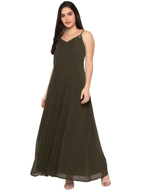cami neck solid flared dress - 17776399 - Very Small Image - 1