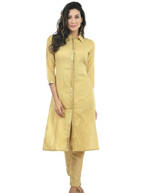 ilisha women’s cotton kurti/ladies yellow kurti/girls - 17777054 - Very Small Image - 1