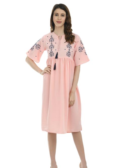 ilisha women’s polyester kurti/ladies pink kurti/girls - 17777101 - Very Small Image - 1