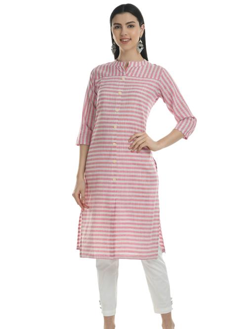 ilisha pink & white striped straight - 17777787 - Very Small Image - 1