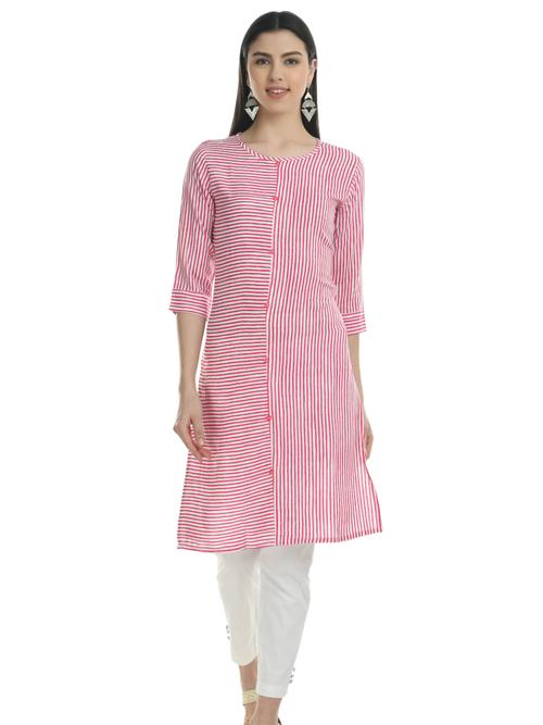 ilisha pink & white striped straight - 17777799 - Very Small Image - 1