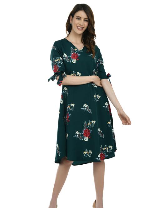 ilisha green & red floral print - 17777822 - Very Small Image - 1