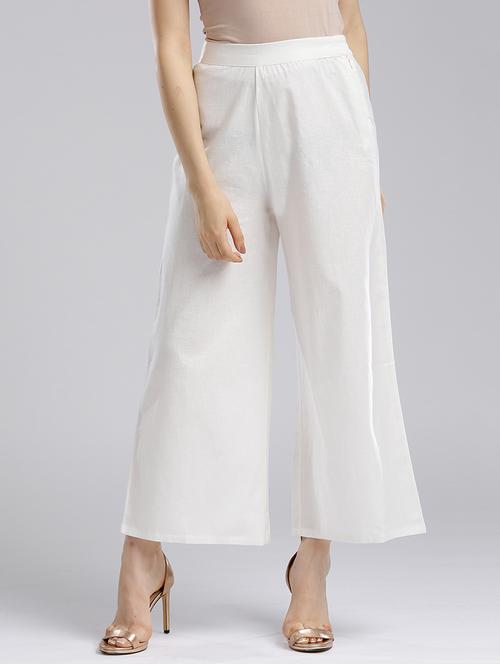 solid straight palazzo - 17777884 - Very Small Image - 1