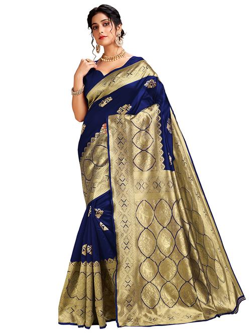 jacquard work banarasi saree - 17777957 - Very Small Image - 1