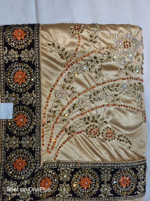 golden light weight party look saree - 17778551 - Very Small Image - 1