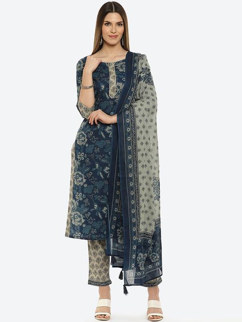 printed kurta palazzo set - 17779516 - Very Small Image - 1