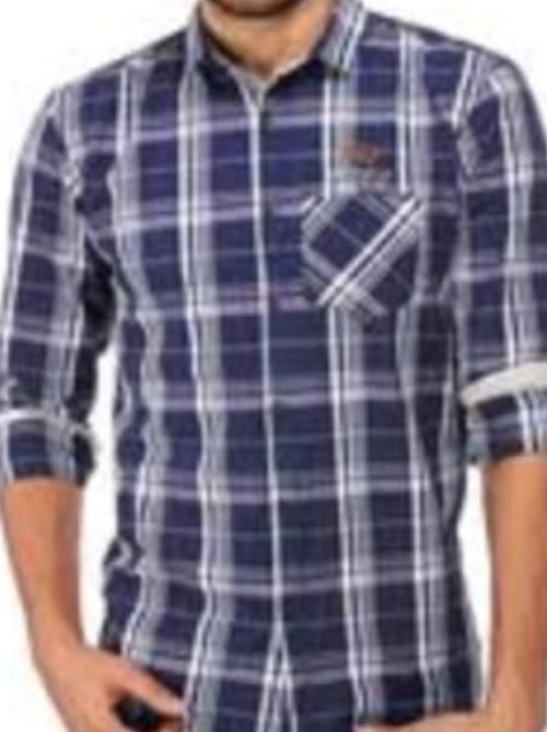 purple cotton casual shirt - 17779987 - Very Small Image - 1