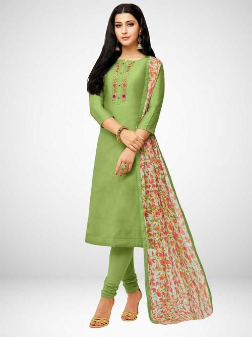 cotton blend solid salwar suit material - 17780006 - Very Small Image - 1