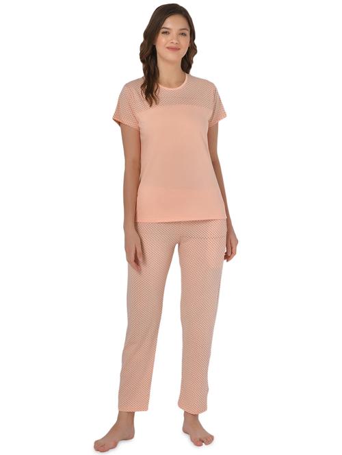 orange printed pyjama nightwear set - 17780734 - Very Small Image - 1