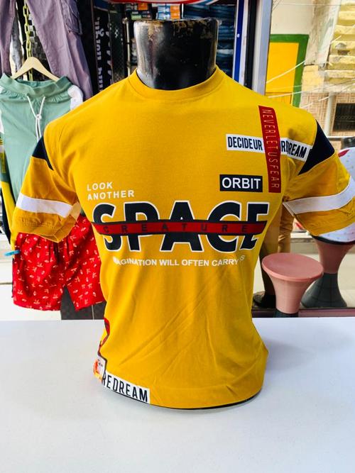 yellow cotton tshirt - 17781566 - Very Small Image - 1