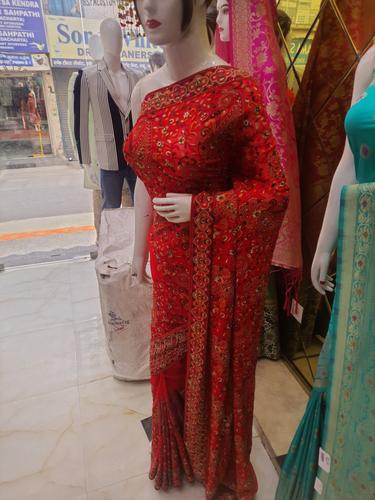 kashmiri georgette saree - 17781904 - Very Small Image - 1