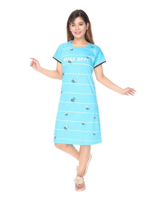 lightblue hosiery sleepshirts & nighty - 17781964 - Very Small Image - 1