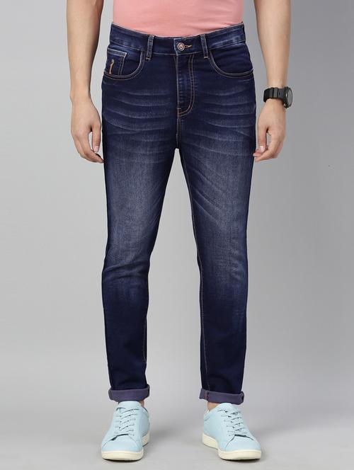 blue light washed denim jeans - 17782328 - Very Small Image - 1