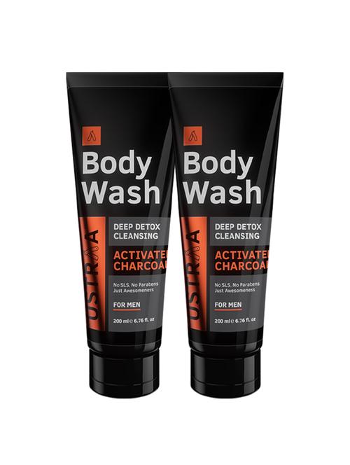 ustraa body wash-activated charcol 200 ml (pack of 2) - 17782544 - Very Small Image - 1