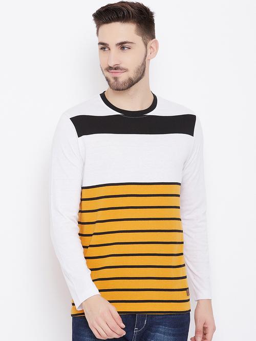 yellow striped t-shirt - 17783236 - Very Small Image - 1