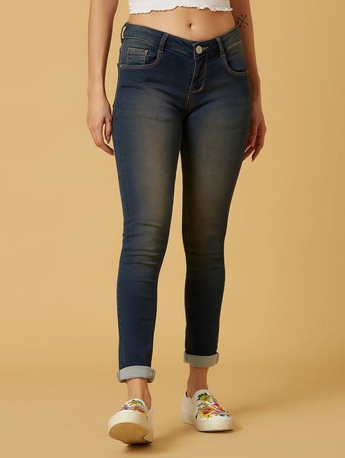 mid rise stone washed jean - 17783322 - Very Small Image - 1