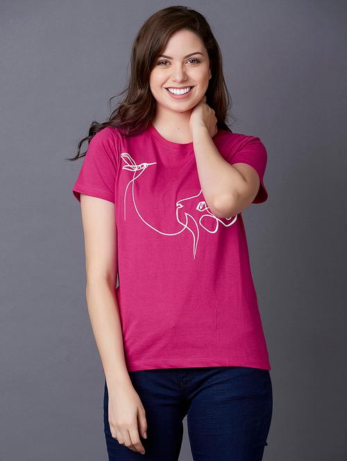 round neck graphic tee - 17783355 - Very Small Image - 1