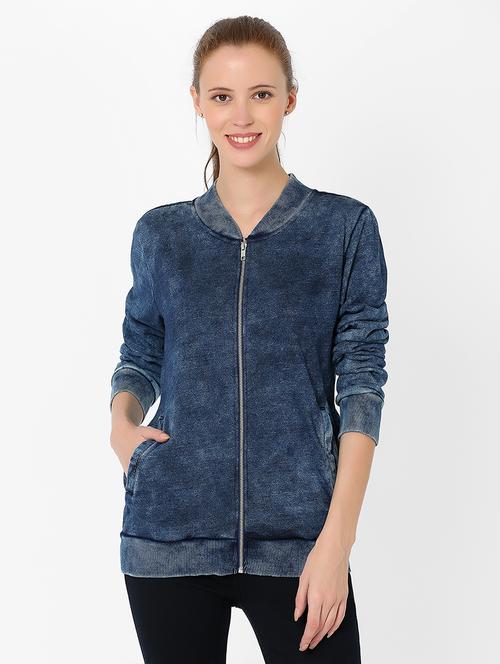 mandarin neck solid sweatshirt - 17783596 - Very Small Image - 1