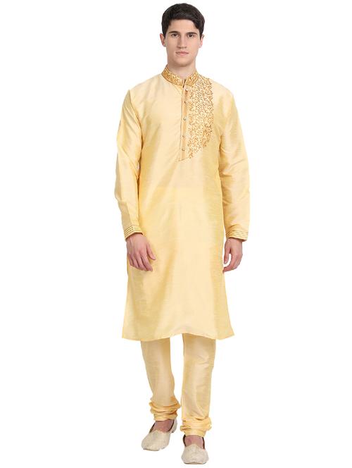 beige kurta pyjama ethnic wear set - 17783832 - Very Small Image - 1