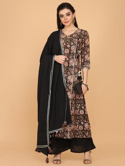 kalamkari suit set - 17784082 - Very Small Image - 1