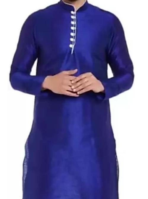 skyblue cotton kurta - 17784107 - Very Small Image - 1