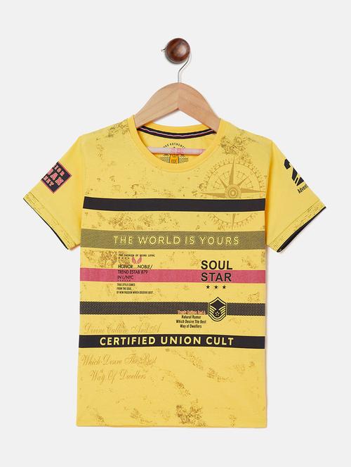 yellow printed t-shirt - 17784221 - Very Small Image - 1