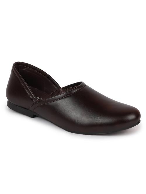 brown pu slip on jutis - 17784312 - Very Small Image - 1