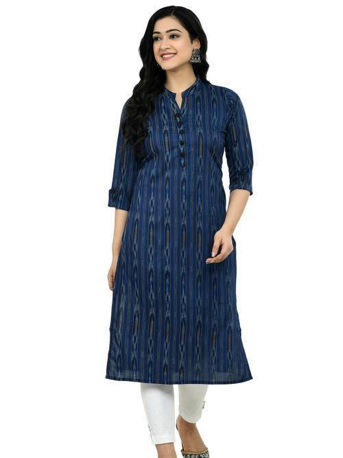 ilisha women’s rayon kurta/ladies blue kurta/girls - 17785294 - Very Small Image - 1