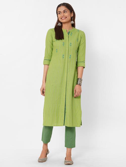 printed straight kurta - 17785724 - Very Small Image - 1