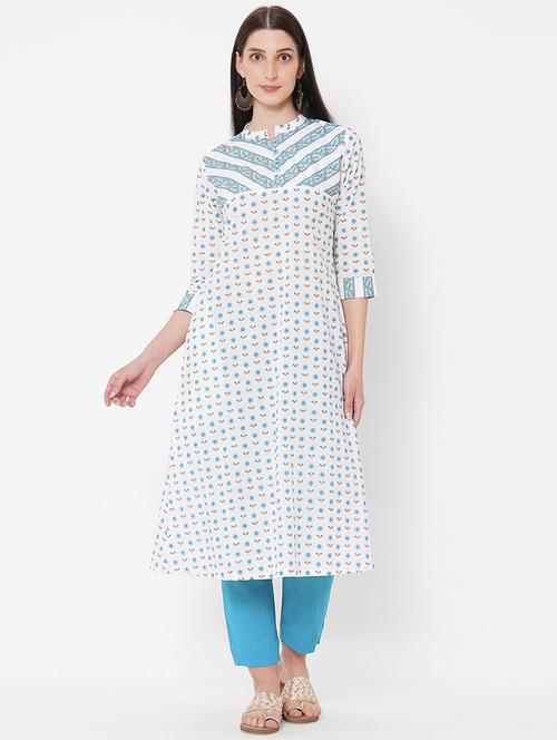 printed a-line kurta - 17785763 - Very Small Image - 1