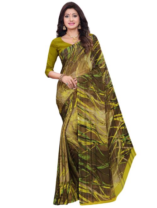 abstract printed saree - 17786022 - Very Small Image - 1