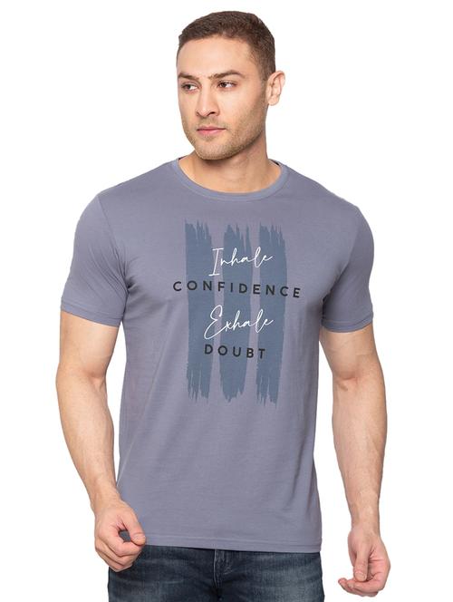 grey printed t-shirt - 17789775 - Very Small Image - 1